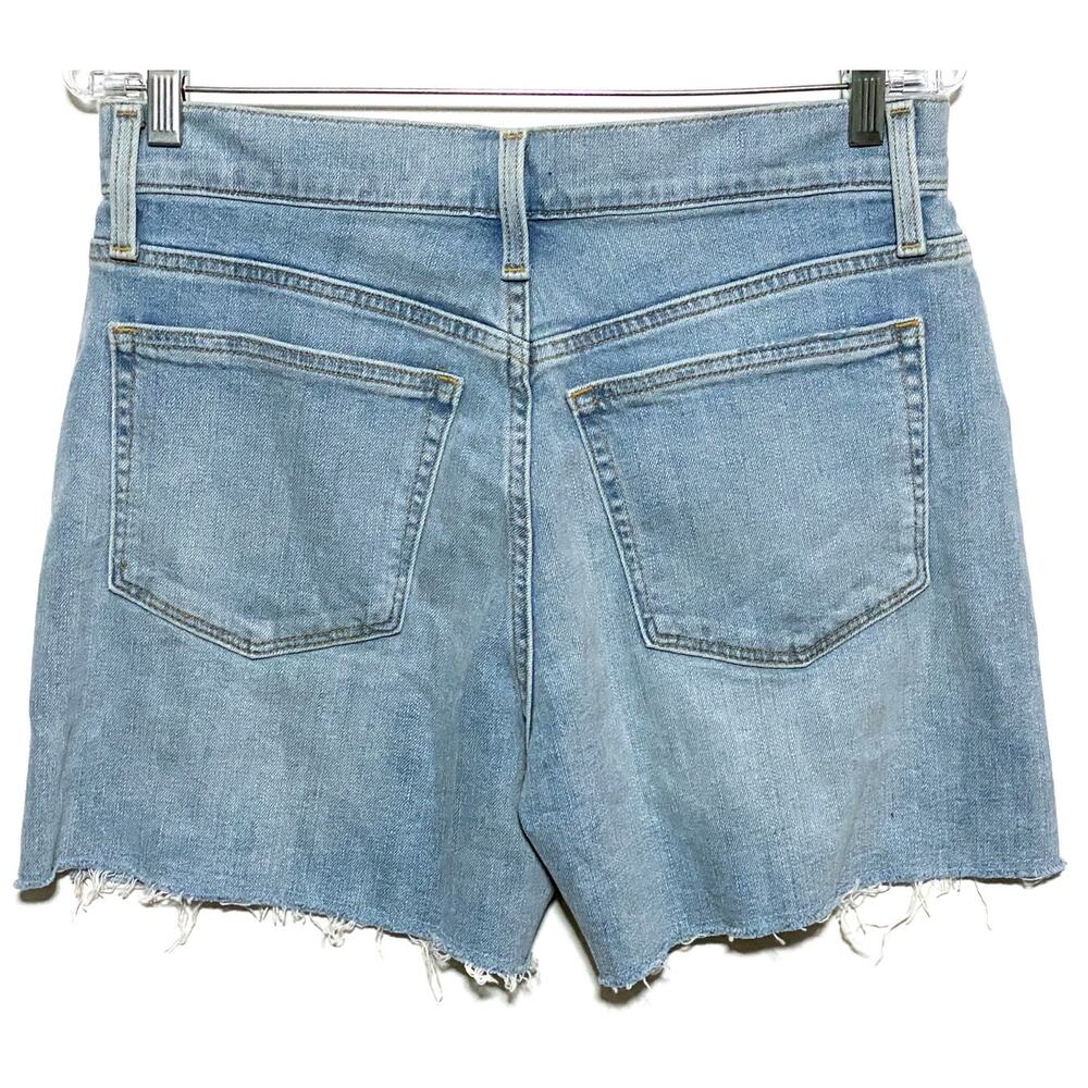 J Crew Denim Cut Off Raw Hem Denim Jean Shorts Womens 27 Casual Normcore NWT - Picture 2 of 9